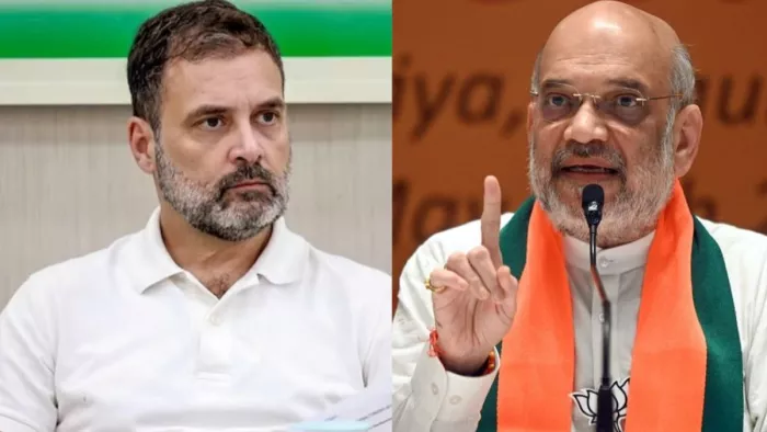 शाह बोले- हर मुद्दे पर जवाब दूंगा, राहुल का पलटवार- पहले बताएं छात्रों पर गोली किसने चलवाई?