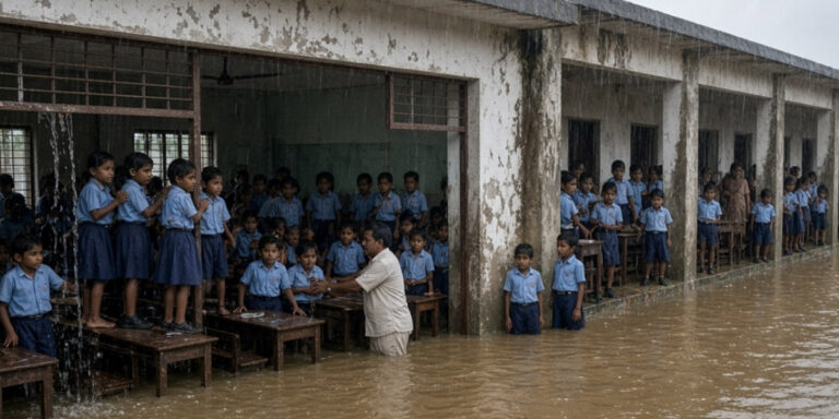 ओडिशा में बाढ़ से स्कूल में फंसे 312 छात्र, 2 दिन से रेस्क्यू का इंतजार; यूपी में 20 शहर जलमग्न, हिमाचल में 187 मौतें